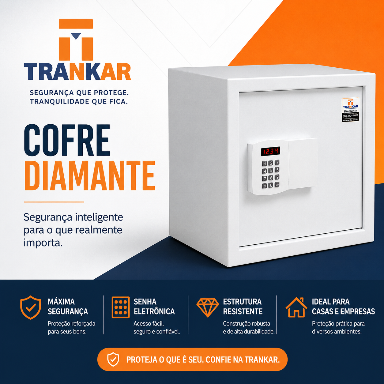 Cofre Trankar — segurança fabricada no Brasil